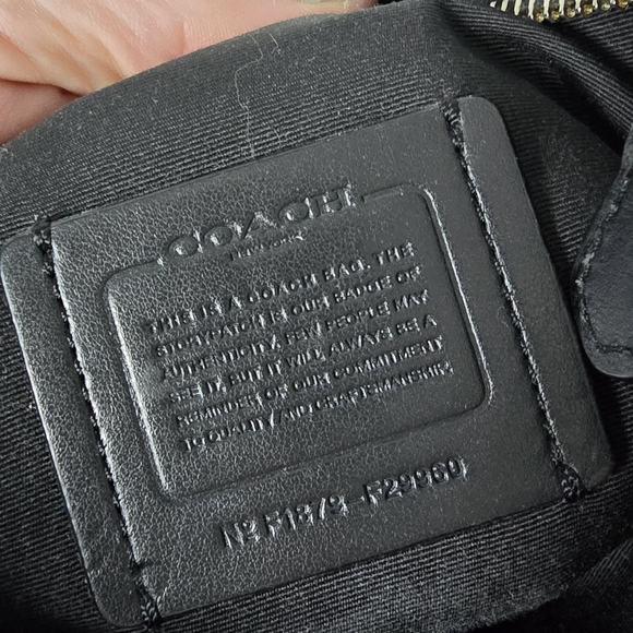 Coach File Crossbody Black Signature Jacquard Crossbody Shoulder Bag w Hangtag - Picture 6 of 12